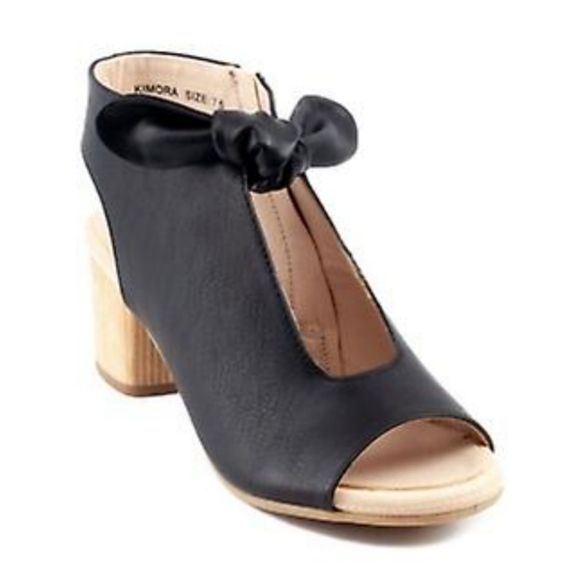 Good Choice Kimora Heeled Sandals Size 8.5 BLK New - Picture 1 of 2
